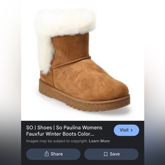 Women’s size 8.5 SO Fur boots - Picture 8 of 8